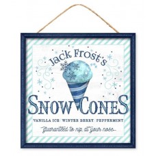 Jack Frost Snow Cone Sign, AP7825