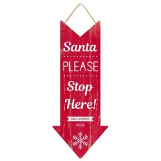 Santa Stop Here Sign