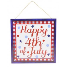 Happy 4th of July Square Sign, AP8702