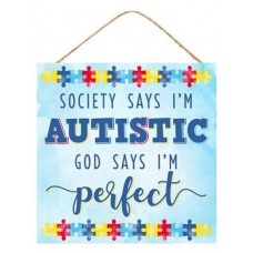 Autistic Puzzle Piece Sign Blue, AP8713