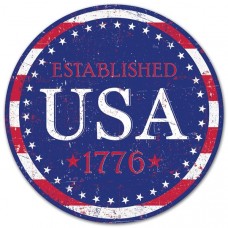 USA Est. 1776 Metal Sign, MD0497