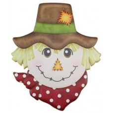 Scarecrow Metal Sign w/Red Bandana, MD062499