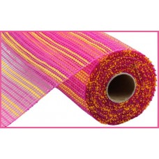 Hot Pink/Yellow Stripe Mesh, RE8902WM