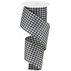 Black & White Gingham Check, 2.5", RG01049L6/RW8010