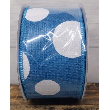 Turquoise Giant Dots Ribbon, 2.5", RG01200A2