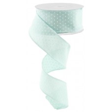 Ice Blue Swiss Dots, 1.5", RG01651AN