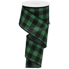 Green/Black Striped Check, 2.5", RG0180606