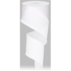 White Burlap Ribbon, 2.5", RG127927
