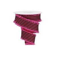 Pink/Black Stripe, Fuzzy Edge, 1.5", RGA871811