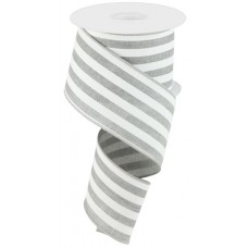 Grey/White Vertical Stripe, 2.5", RGC156310