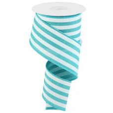 Teal/White Vertical Stripe, 2.5", RGC1563A6