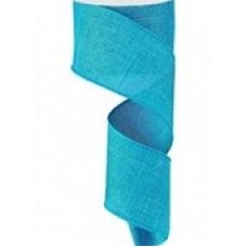 Turquoise Burlap Ribbon, 2.5", RW7876