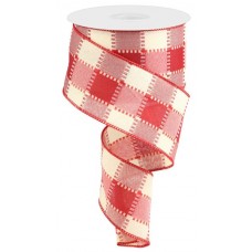 Red/Ivory Check, 2.5", RW8145