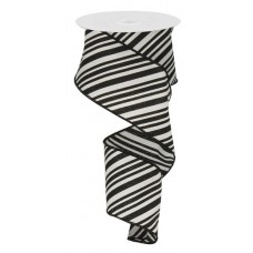 Black/White Diagonal Stripe, 2.5", RX9140X6