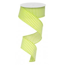 Lime Green/White Horizontal Lines, 1.5", RX9141F5