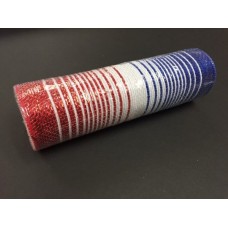 Red/White/Blue Ombre Mesh, 10", XB99110-01